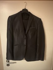 Angelo Litrico ANZUG DREITEILER mit Weste Gr.46 XS moderner Einreiher Grau Schw.