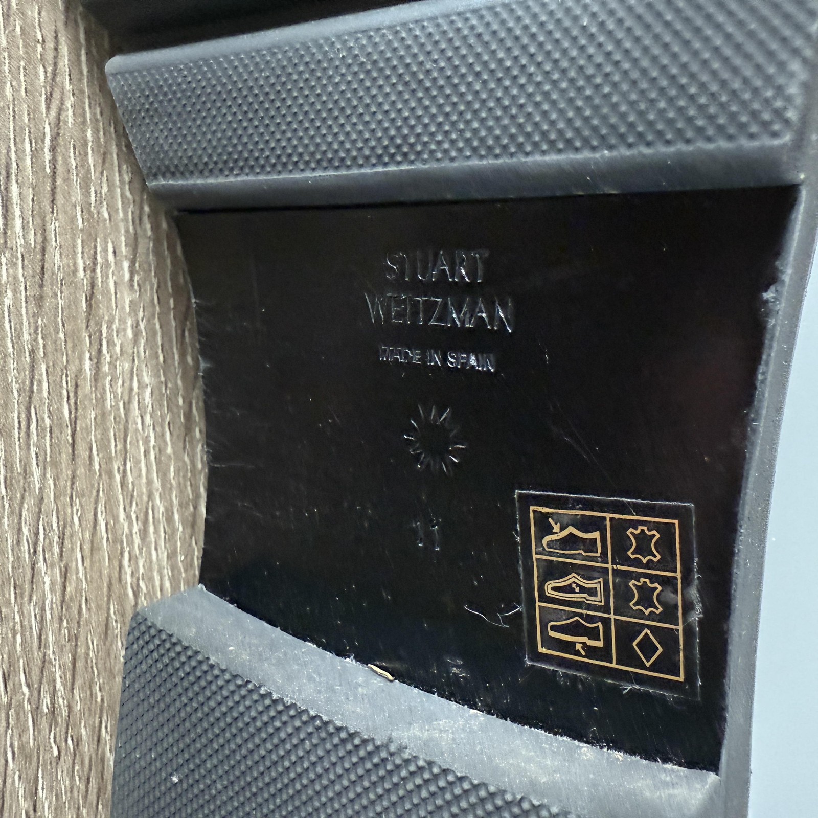 Stuart Weitzman Mila Lift Loafers Womens Size 11 Leather Tassel Chunky Lug Sole