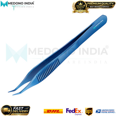 Adson Angle Serrated Forceps Titanium Surgical Tissue Dressing Forceps