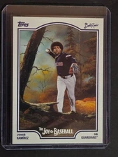 2025 Topps X Bob Ross the Joy of Baseball - Jose Ramirez #44-SP Happy...
