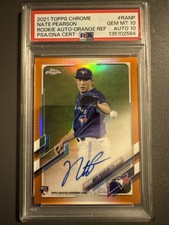 2021 Topps Chrome - Rookie Auto Nate Pearson #RA-NP Orange Refractor /25 