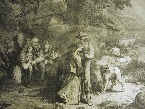 Thomas Nast SOUTHERN EXILES GOING NORTH 1863 Large Civil War Folio Print - Picture 5 of 8