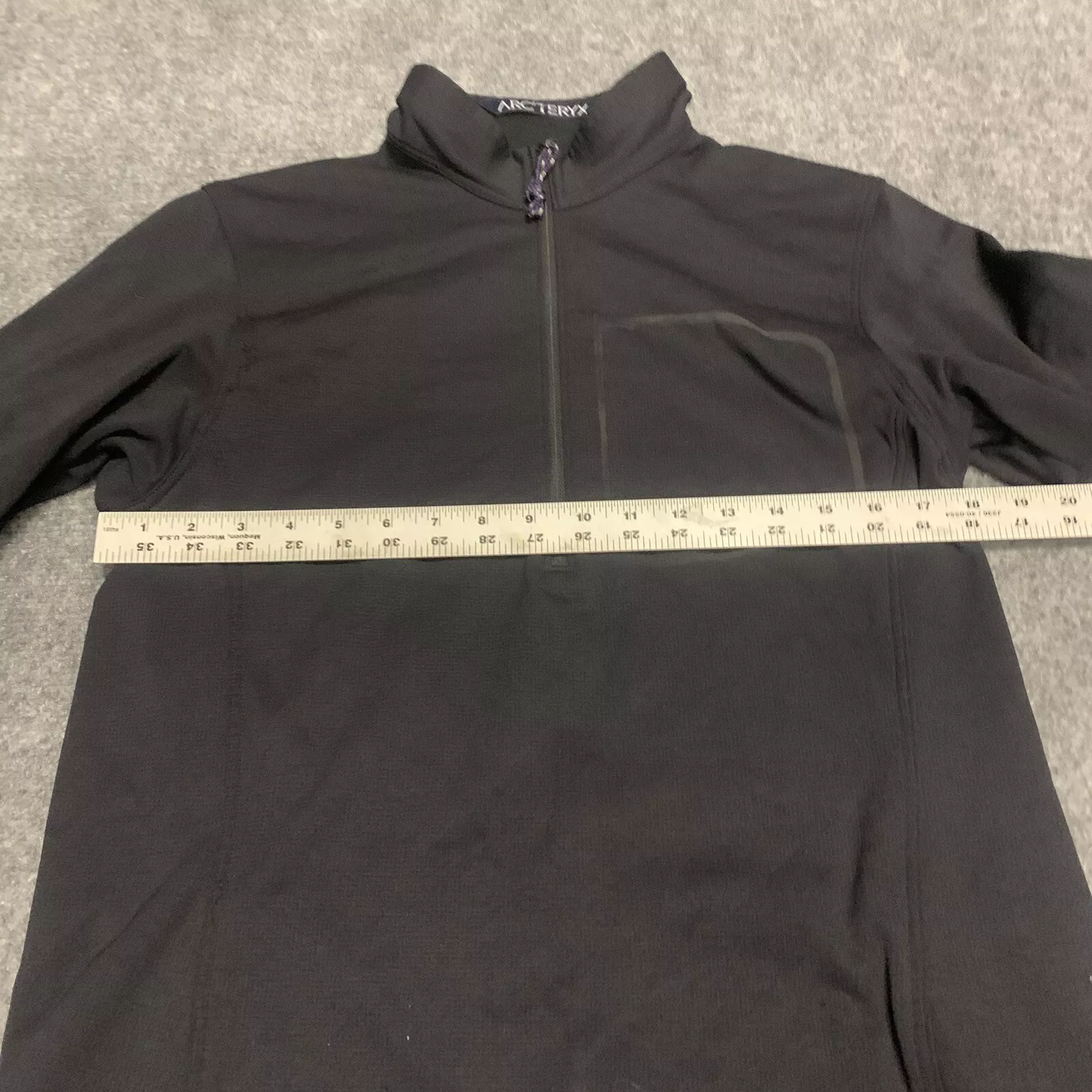 arcteryx polartec 1/4 zip vintage thumb holes sweater jacket