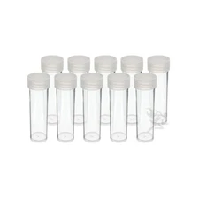 OnFireGuy 10pcs Coin Storage Tubes | Penny/Cent Coin Tubes Round Clear Tubes