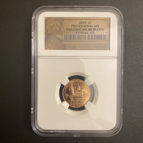2009 Lincoln 1c Professional life 1c NGC Certified BU