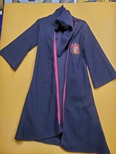 Harry Potter Gryffindor Fleece Robe Adult Large Hooded VTG Rubie's Cosplay Used