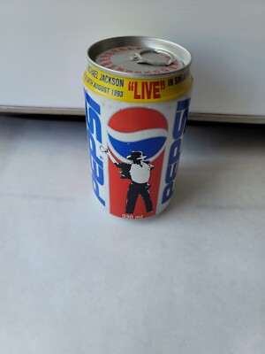 Rare 1993 Michael Jackson Dangerous Tour Unopened Pepsi Can- Live