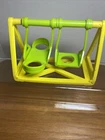 Fisher Price Little People Swingset Vintage School Playground green 4.75" x 3.5"