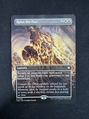 Raise the Past (BORDERLESS) - Foundations (Magic/MTG)
