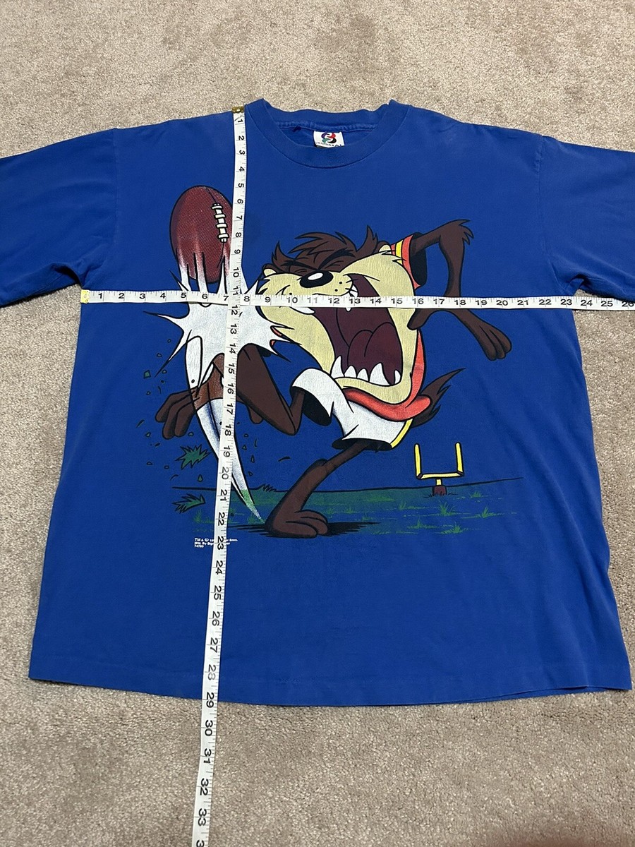 1995 taz signal artwear t-shirt blue Sz XL | eBay