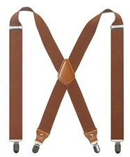 Adjustable Elastic X Back Style Suspenders for Men's and Women's With Coffe-02
