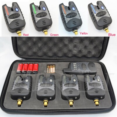 Dsm Bite Alarm Pro Set 4+1 Carp Fishing Bite Alarms Central Unit A0326