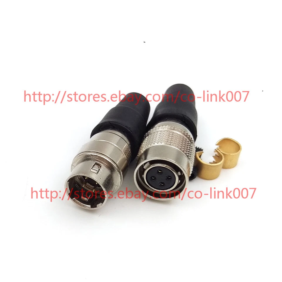 Hirose 4pin Connector Male Plug Socket HR10A-7P-4P for Sound Device ZOOM Zaxcom - Image 4 of 4