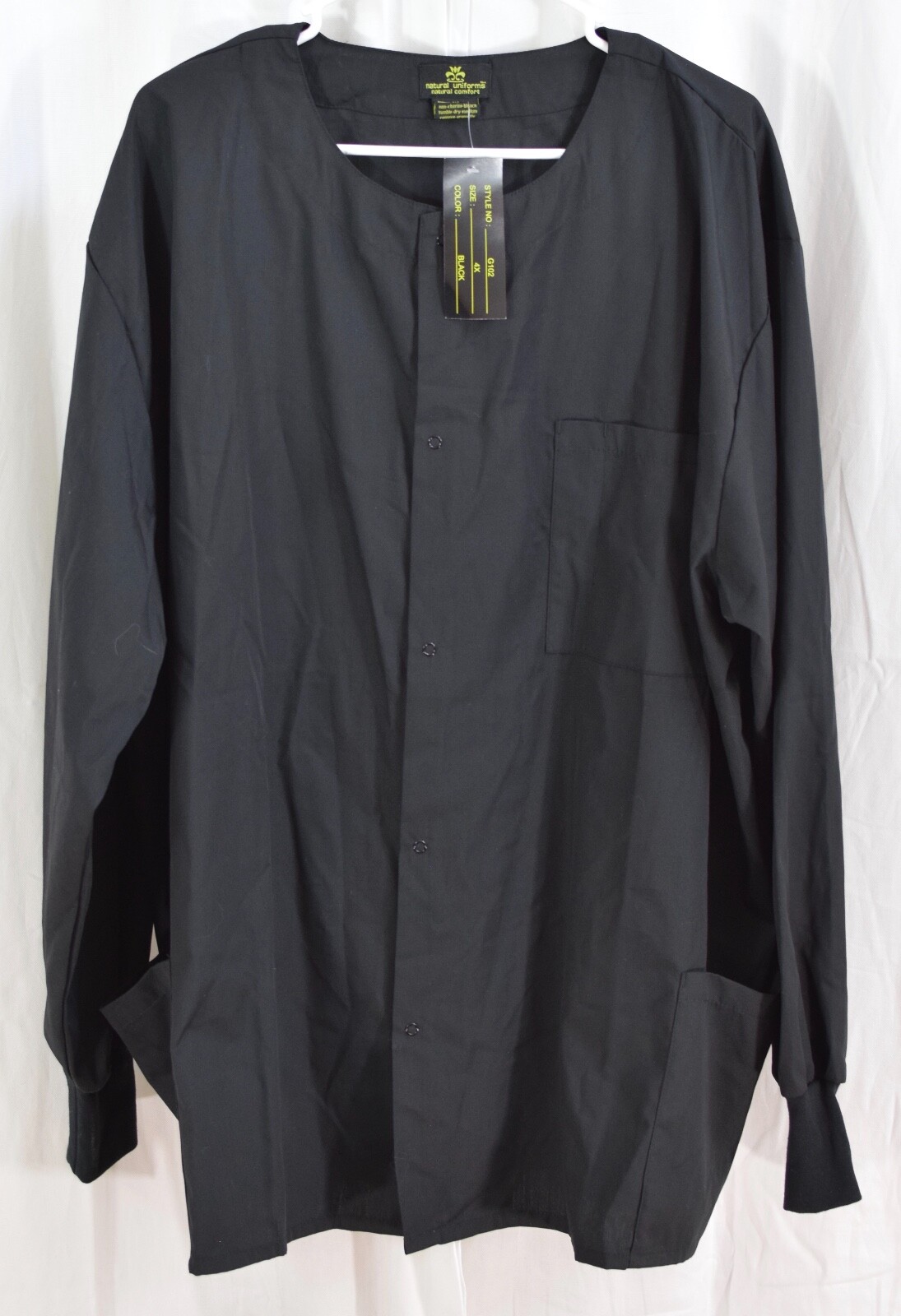 Natural Uniforms Women's Workwear Warm Up Jacket Black Size 