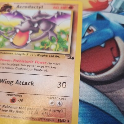 Aerodactyl 16/62 1st Edition LP Rare Fossil Set Pokemon Card 1999 WOTC |  eBay