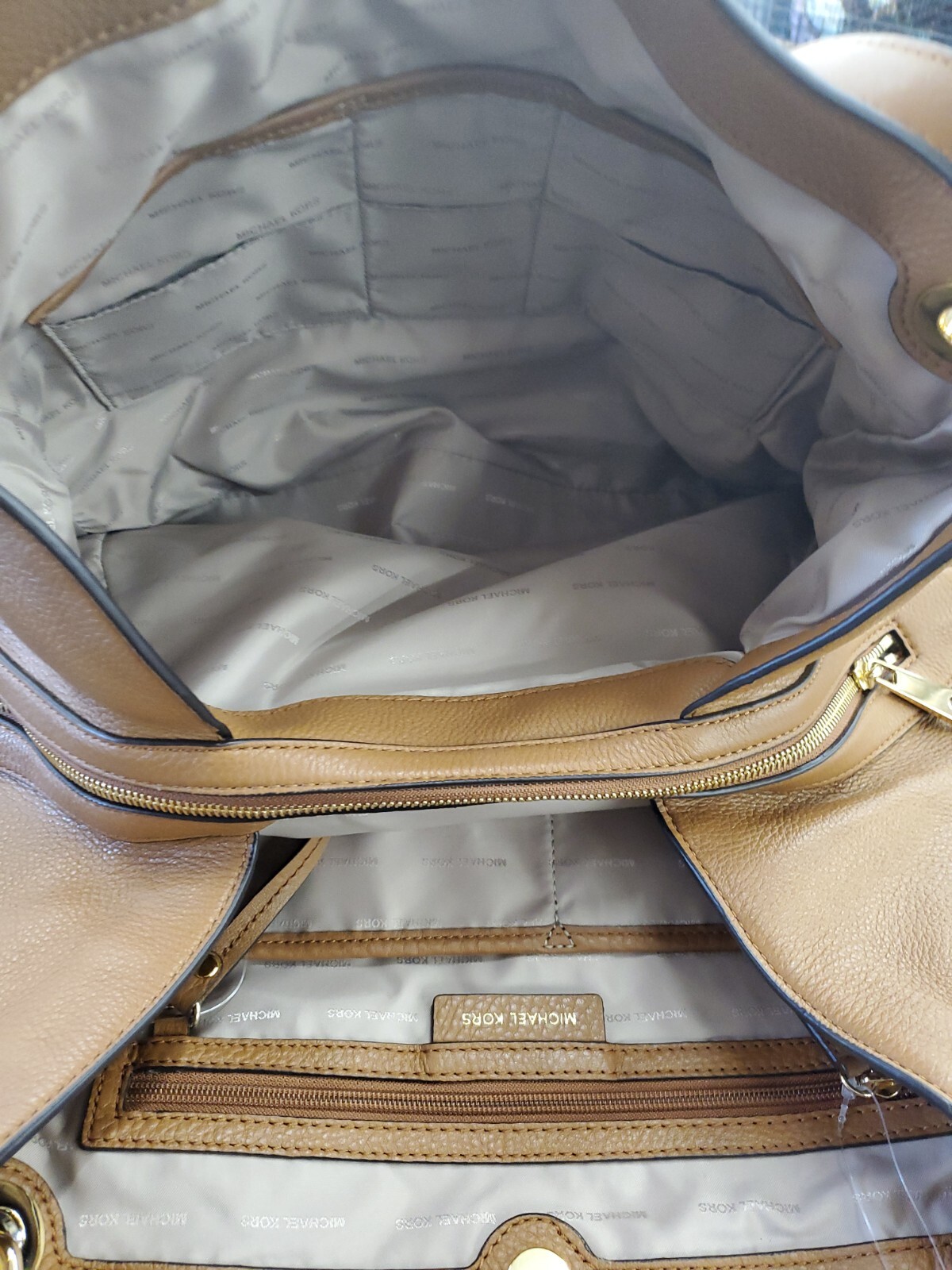 Michael+Kors+Avril+Women27s+ExtraLarge+Leather+TopZip+Tote+Bag+