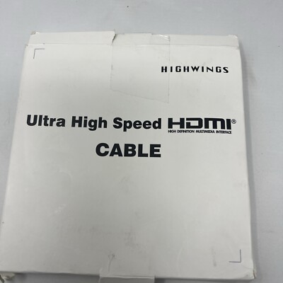 Highwings 8K 10K HDMI Cable 48Gbps 6.6FT/2M, Certified Ultra High Speed HDMI