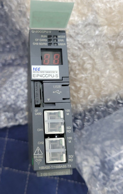 GENUINE Mitsubishi Q12DCCPU-V CPU PLC module with ICC's EIP4CCPU-S Ethernet mod 