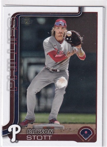 2025 Topps MLB Baseball Series 1 No. 147 Bryson Stott Phillies - 第 1/2 張圖片