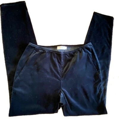 Black Velvet Designer CLOSED Trousers Pants Made in Italy Ssz 30 Winter Holidays