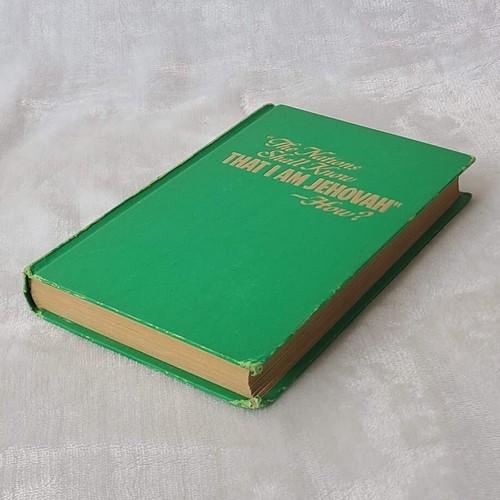 The Nations Shall Know That I am Jehovah -How? Watchtower 1971 First Edition HC - Foto 10 di 10