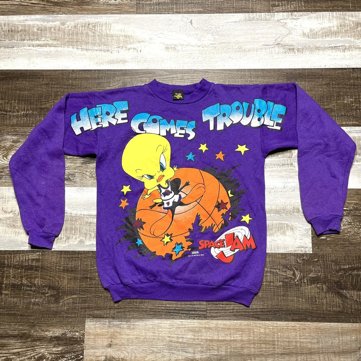 Vintage 1996 Space Jam Warner Bros Tweety Here Comes Trouble 