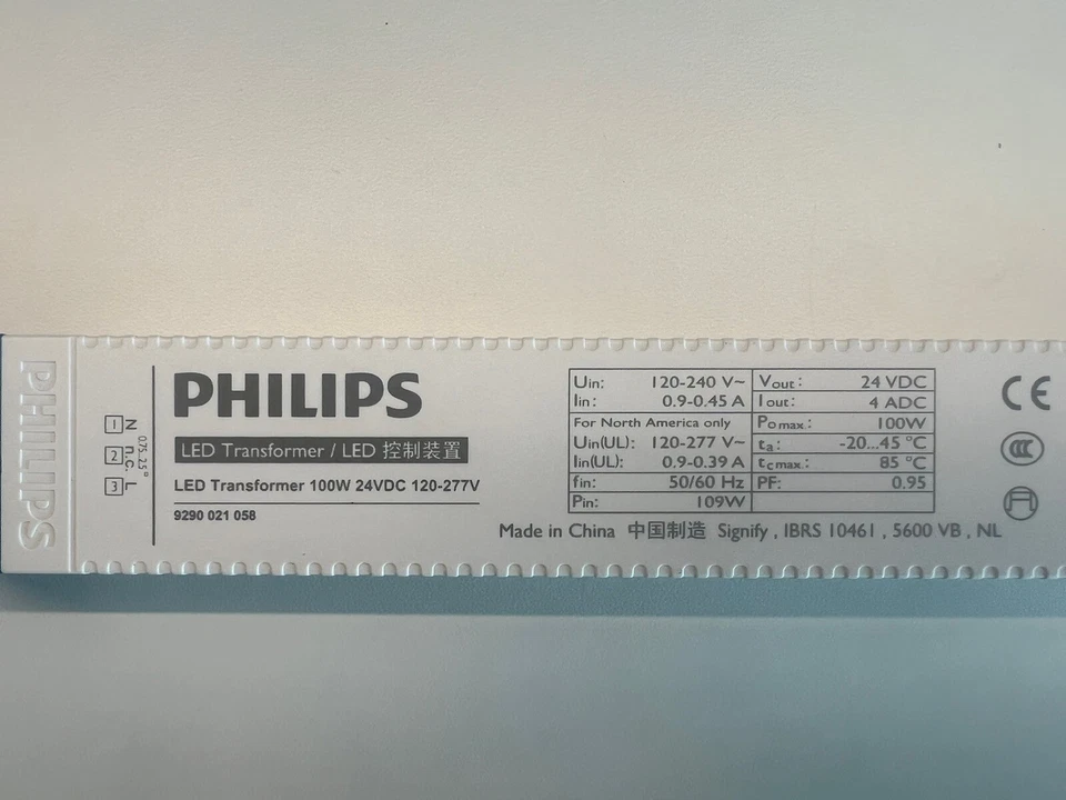 Philips Transformador LED 100W 24VDC 120-277V 100W; 24VDC; 100mA÷4A; IP20 Foto 4 de 4