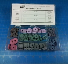 Korky Lavelle 189 Flat Faucet Washer Kit w/ Case (200pc)