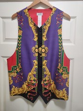 GIANNI VERSACE VINTAGE WOOL VEST size IT 54