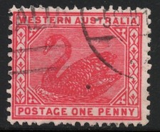 Western Australia Sc #90 Swan 1p (1905) USED [C]
