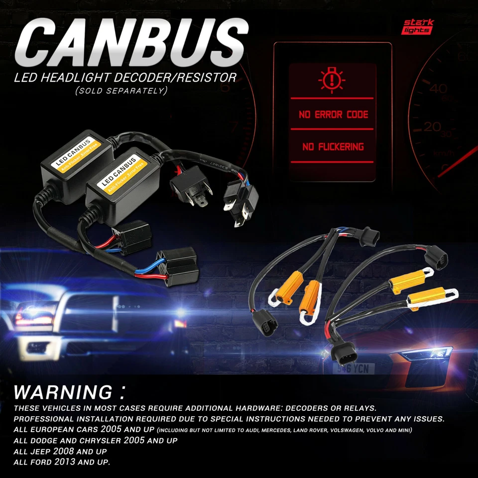 Kit de conversión LED Stark APX 90W 9600LM - 3K 6K 8K bombillas LED para faros antiniebla Foto 3 de 4