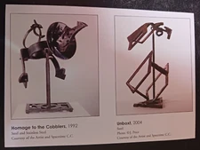 postcard art Mark di Suvero in the Midwest metal sculpture promotional card