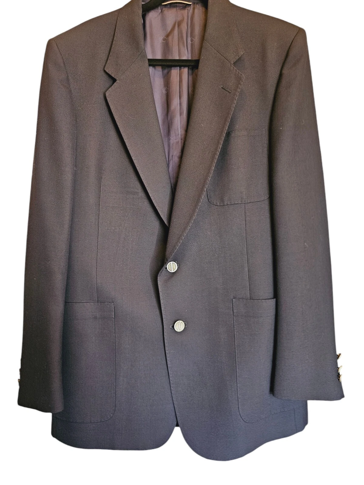 Giacca blazer vintage Christian Dior uomo The BON Suit blu 2 bottoni. LEGGI