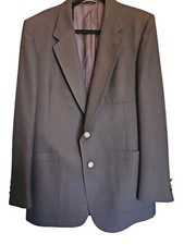 Vintage Christian Dior Mens The BON Suit Blue Blazer Jacket 2 Button. READ