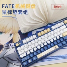 Fate/stay night Altria Pendragon Mechanical Keyboard 108 Keys Keypads Mouse Pad