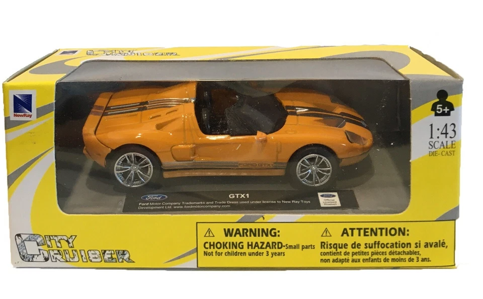 New Ray Modellino Auto Ford GTX1 Scala 1:43 Die Cast Auto Giocattolo - Immagine 2 di 4