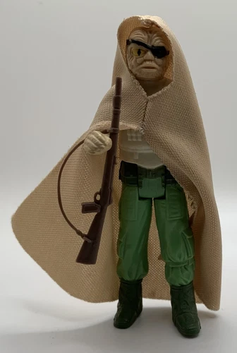 Vintage Star Wars Prune Face Action Figure 1984 No COO - Repro Cape & Gun
