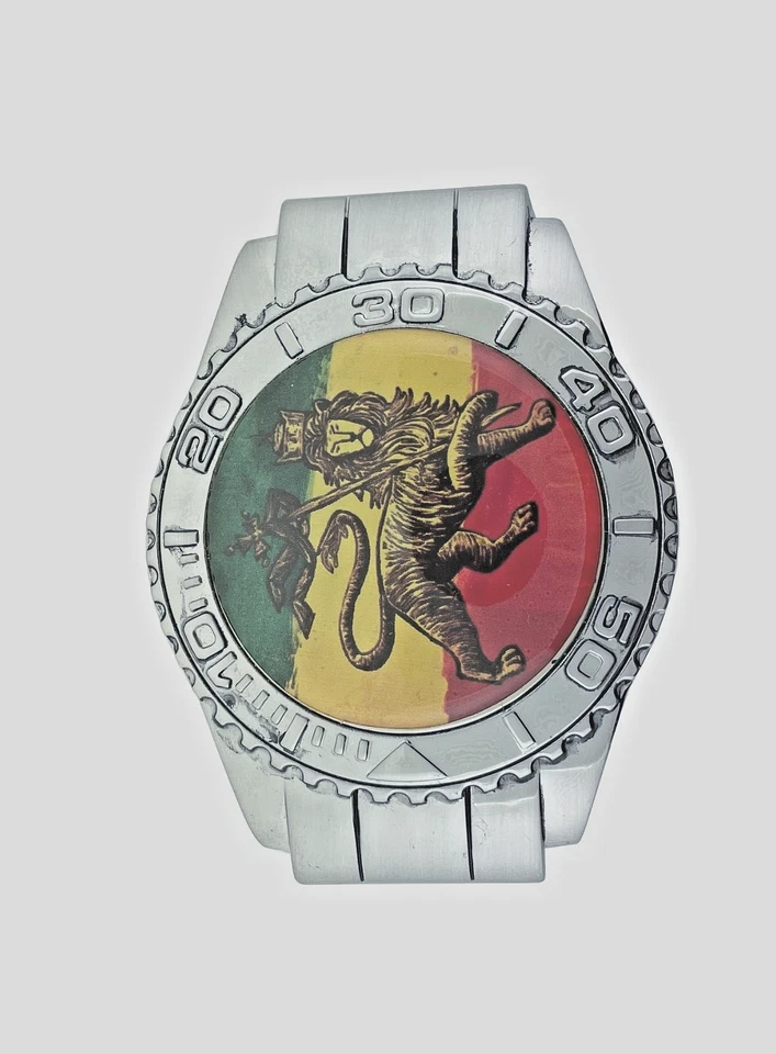 Hebillas de cinturón Reggae Rastafari Dub Música Cultura Metal León de Judá Regalo Foto 4 de 4