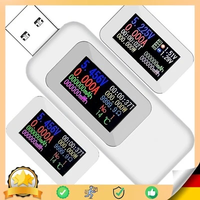 USB Multimeter Tester Messgerät Leistungstester Strommessgerät Voltmeter Retoo