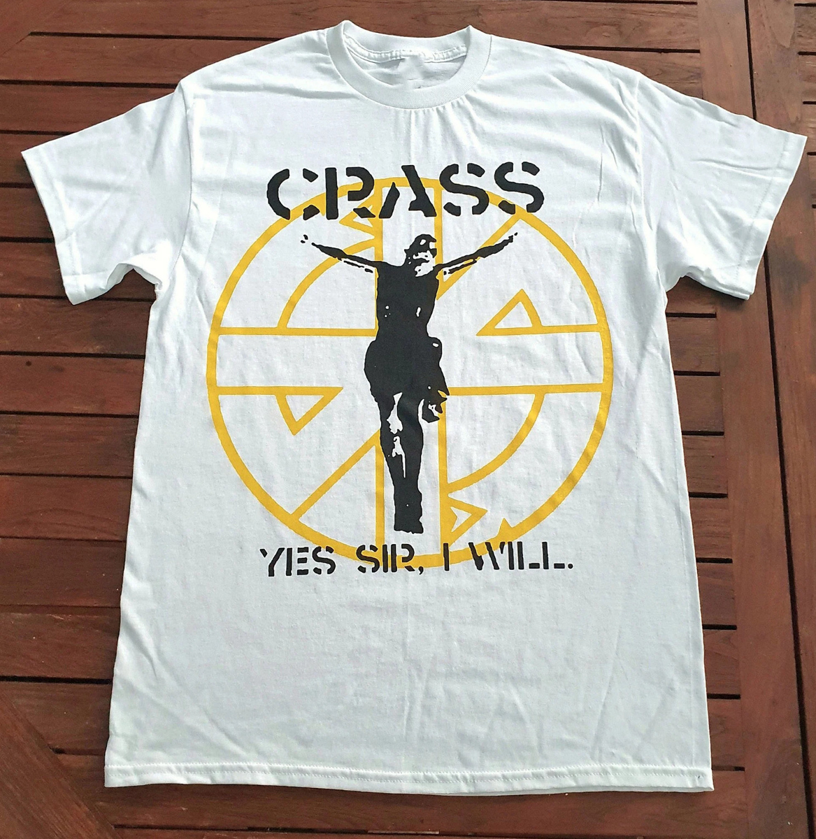 VTG Crass Band Short Sleeve Cotton White Size S to 5XL T-Shirt