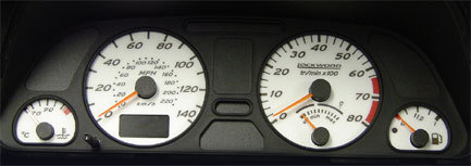 Lockwood Peugeot 306 Petrol with Oil & Digital Mileage RED (ST) Dial Kit 44A - Afbeelding 1 van 1