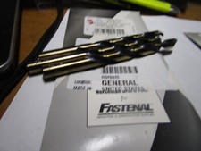 13/32" Hi-Molybdenum Steel 135  Split Pt Black  Gold Finish Jobber Drill QTY 3