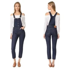 Levi's Bib Overalls Dark Blue Denim Women’s Size 25 Straight Leg