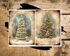 Oh Christmas Tree | A4 Rice Paper | Paper for Decoupage | Vintage Winter