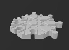 3D Printed 8-Way Switch Track