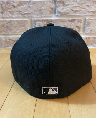 New Era 59Fifty Colorado Rockies Fitted Hat Size 7 3/8 Purple UV