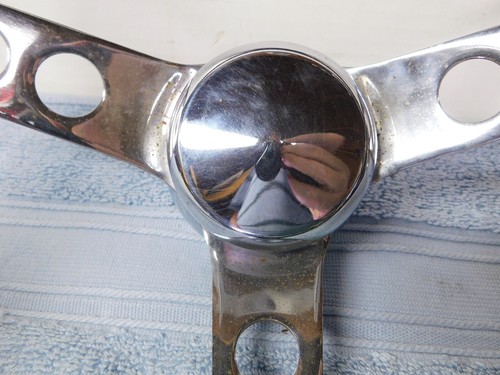 Vintage 1965 - 1969 Mustang Black Steering Wheel Grant 13 " with Chrome Spokes - Bild 6 von 22