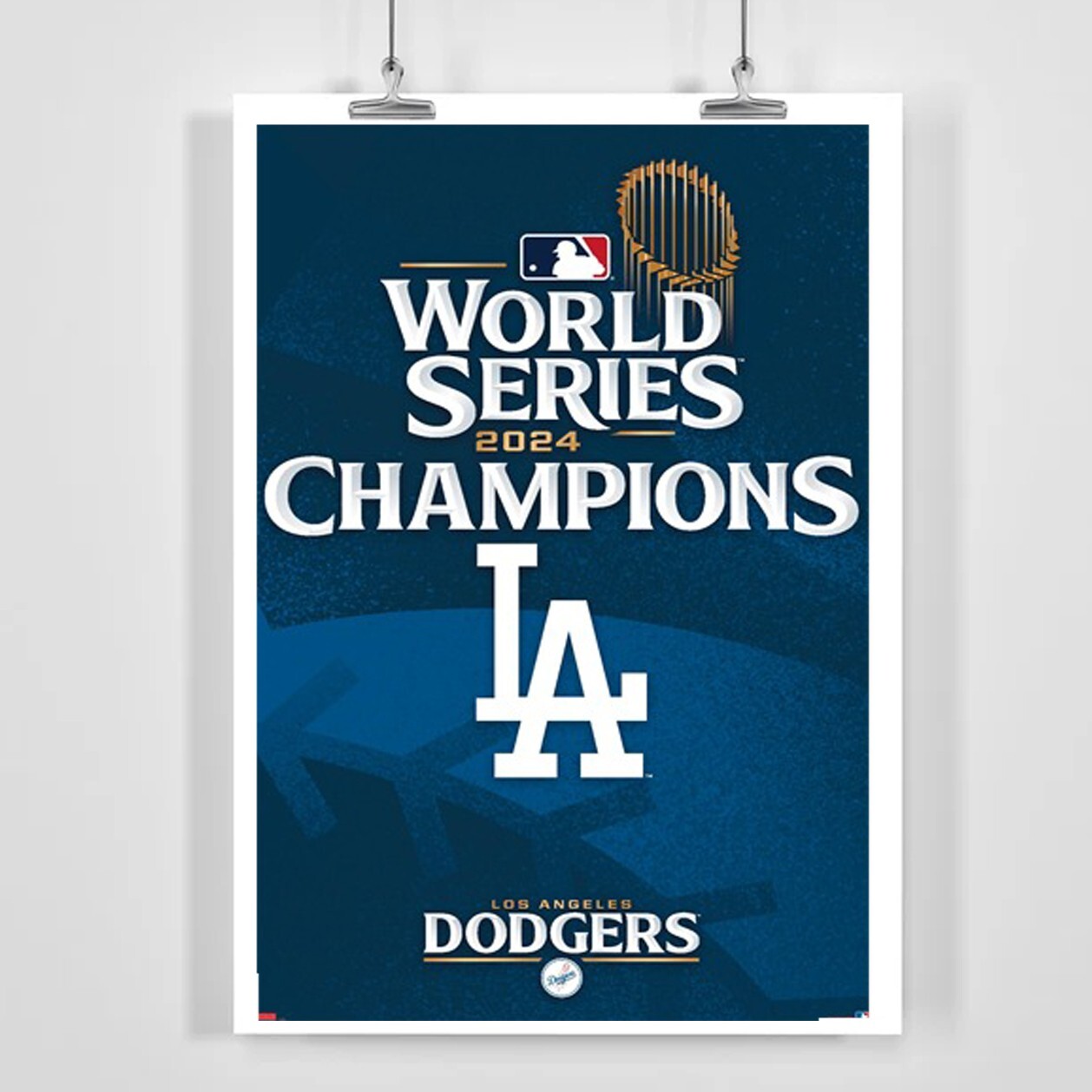 MLB Los Angeles Dodgers - 2024 World Series Team Logo - Home Decor Poster