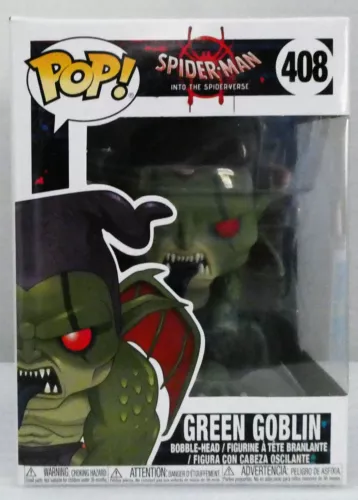 ~PoP! Funko~GREEN GOBLIN~SPIDERMAN  #408~BOBBLE-HEAD ~ NIB~ Ships FREE