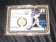 SHAWN GREEN DODGERS GENUINE CERTIFIED AUTHENTIC BASEBALL GAME USED BAT CARD RARE